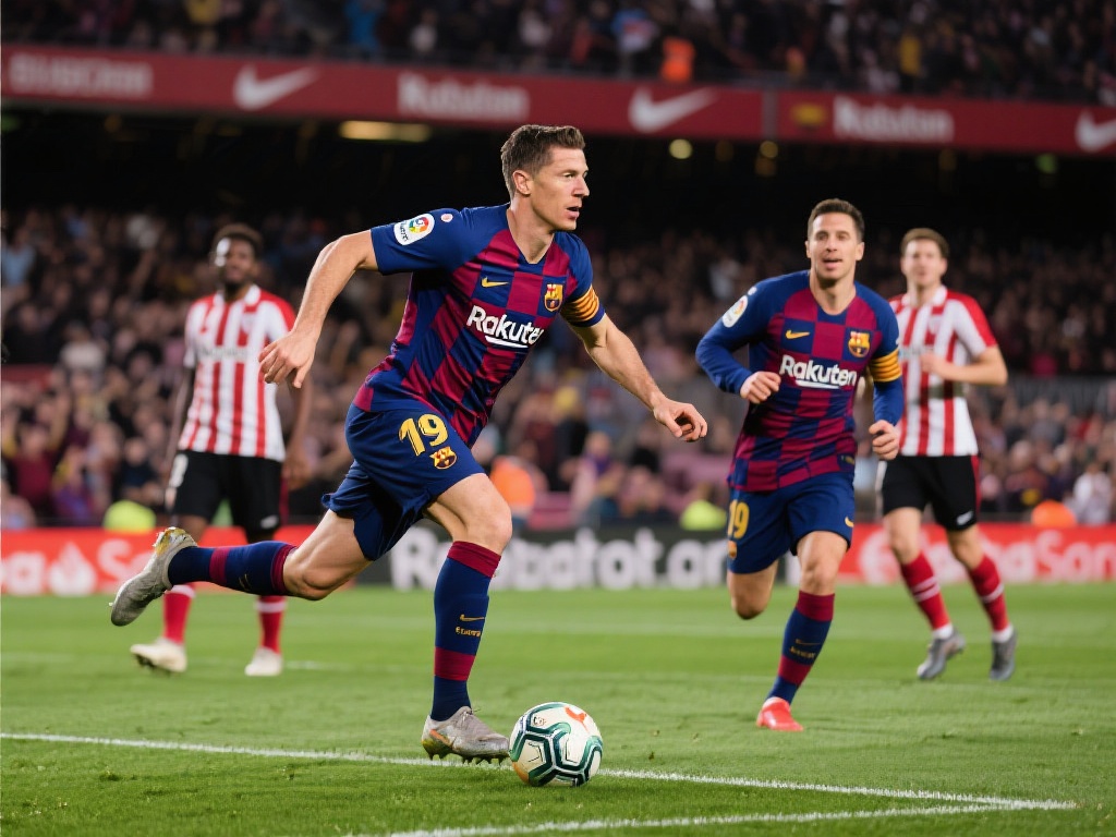 巴萨客胜毕巴豪取联赛冠军 单赛季破百球 在最后一轮对阵毕尔巴鄂竞技的比赛中,莱万